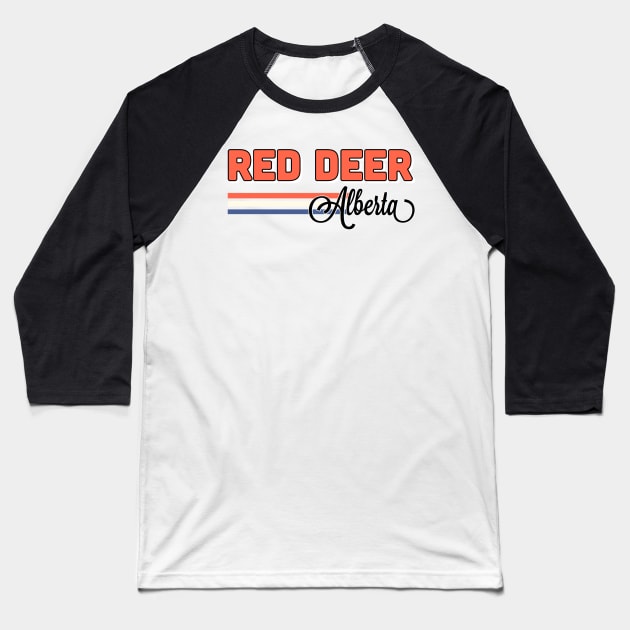 Red Deer Alberta Baseball T-Shirt by faiiryliite